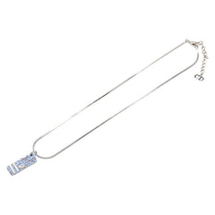 ディオール トロッター ネックレス シルバー ブルー メタル レディース Dior 【中古】