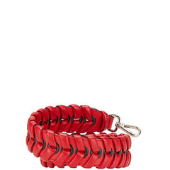 フェンディ ストラップユー ショルダーストラップ 8AV077 レッド レザー レディース FENDI 【中古】