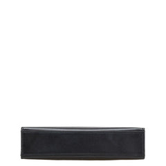 サンローラン YSLモノグラム クラッチバッグ ブラック レザー レディース SAINT LAURENT 【中古】