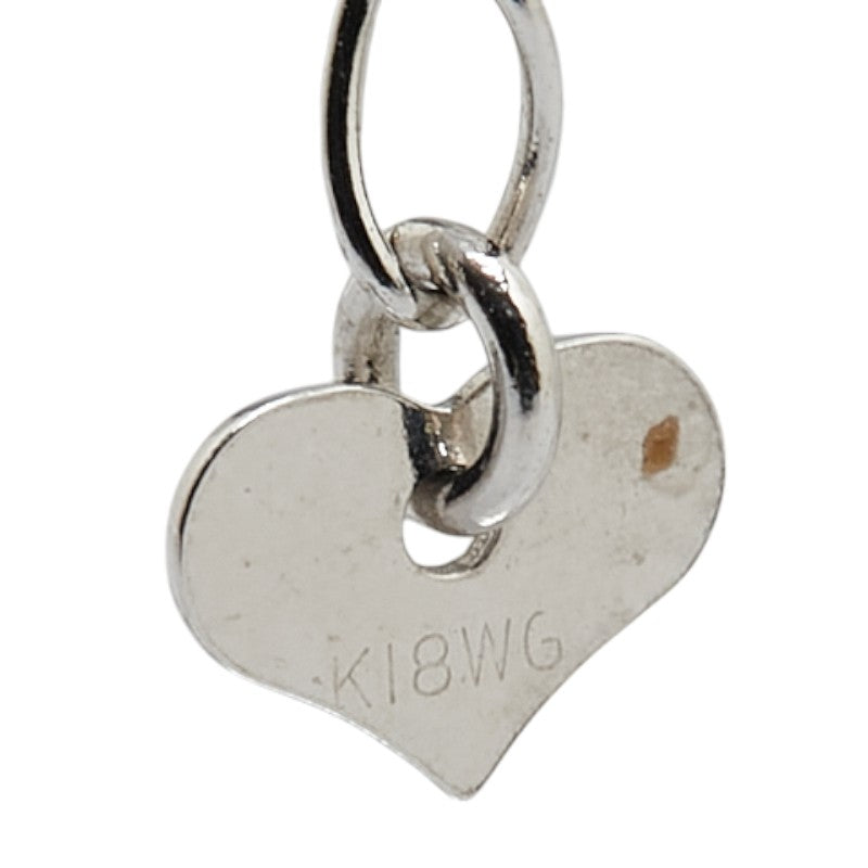 K18WG ホワイトゴールド アンクレット レディース 【中古】