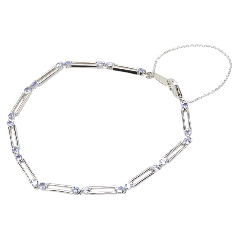 Pt850 プラチナ Pt950 プラチナ タンザナイト1.01ct ブレスレット レディース 【中古】