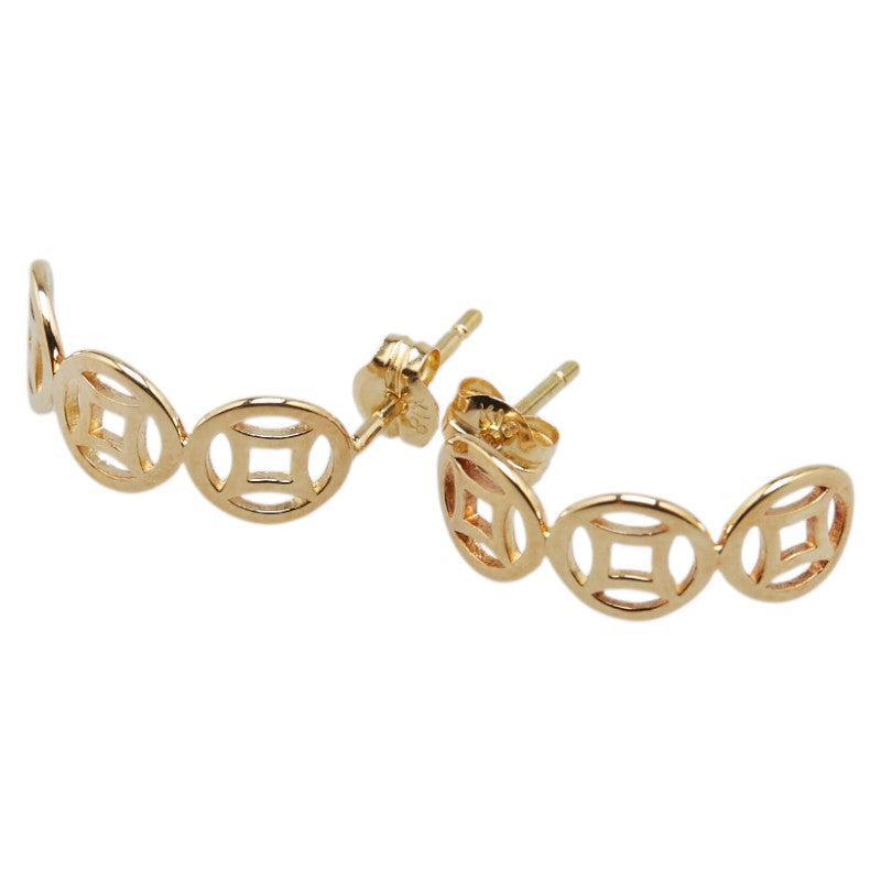 K18YG イエローゴールド スタッドピアス レディース 【中古】