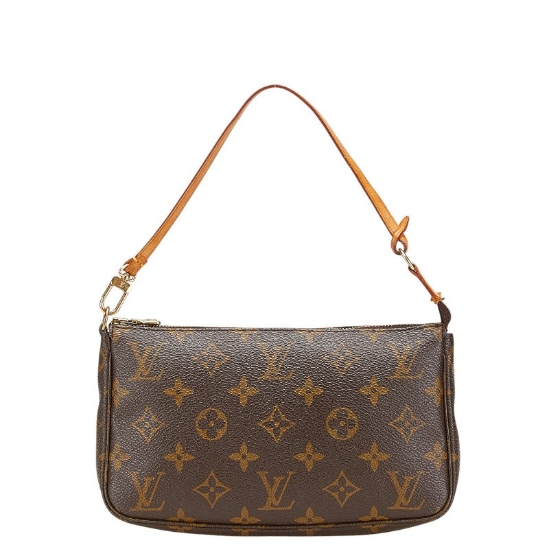 ルイ ヴィトン モノグラム ポシェット アクセソワール ハンドバッグ M51980 ブラウン PVC レザー レディース LOUIS VUITTON 【中古】