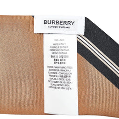 バーバリー ノバチェック ロゴ スカーフ ベージュ マルチカラー シルク レディース BURBERRY 【中古】