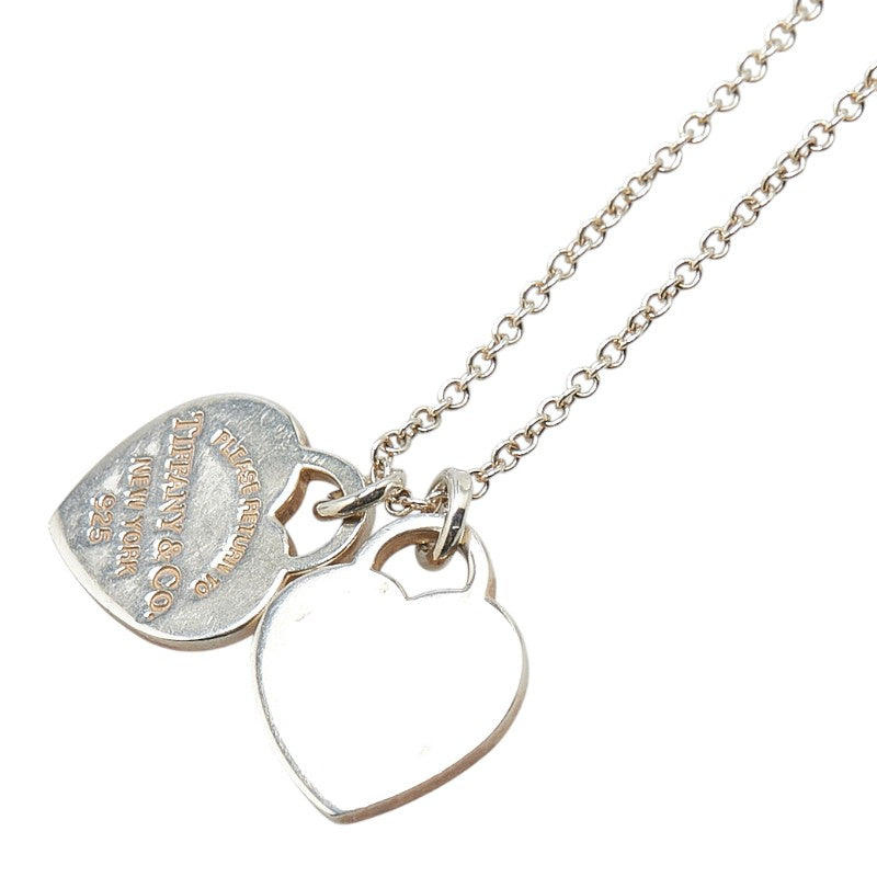 ティファニー リターン トゥ ティファニー ダブルハート ネックレス SV925 シルバー レディース TIFFANY&Co. 【中古】