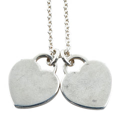 ティファニー リターン トゥ ティファニー ダブルハート ネックレス SV925 シルバー レディース TIFFANY&Co. 【中古】