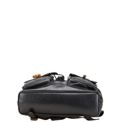 グッチ バンブー リュック バックパック 003 2058 0016 ブラック レザー レディース GUCCI 【中古】
