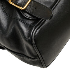 グッチ バンブー リュック バックパック 003 2058 0016 ブラック レザー レディース GUCCI 【中古】