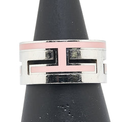 エルメス ムーブアッシュ リング 指輪 #53 シルバー ピンク SV925 シルバー レディース HERMES 【中古】