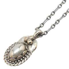 ジョージジェンセン 1992 イヤー ネックレス SV925 シルバー レディース Georg Jensen 【中古】