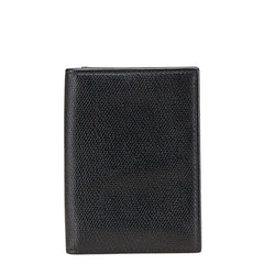 ティファニー カードケース パスケース ブラック ティファニーブルー レザー レディース TIFFANY&Co. 【中古】