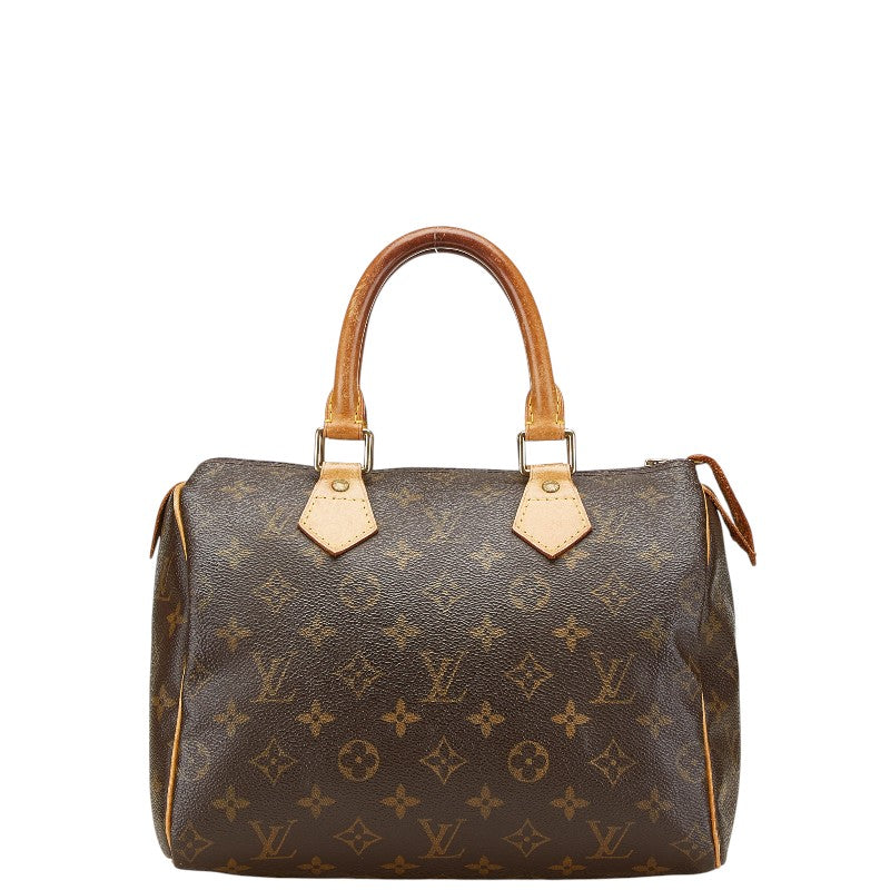 ルイ ヴィトン モノグラム スピーディ25 ミニボストンバッグ ハンドバッグ M41528 ブラウン PVC レザー レディース LOUIS VUITTON 【中古】