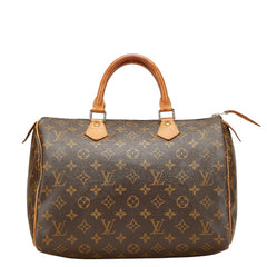 ルイ ヴィトン モノグラム スピーディ30 ハンドバッグ ミニボストンバッグ M41526 ブラウン PVC レザー レディース LOUIS VUITTON 【中古】