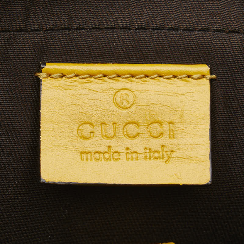 グッチ ディアマンテ ビジネスバッグ ショルダーバッグ 2WAY 344357 イエロー レザー レディース GUCCI 【中古】