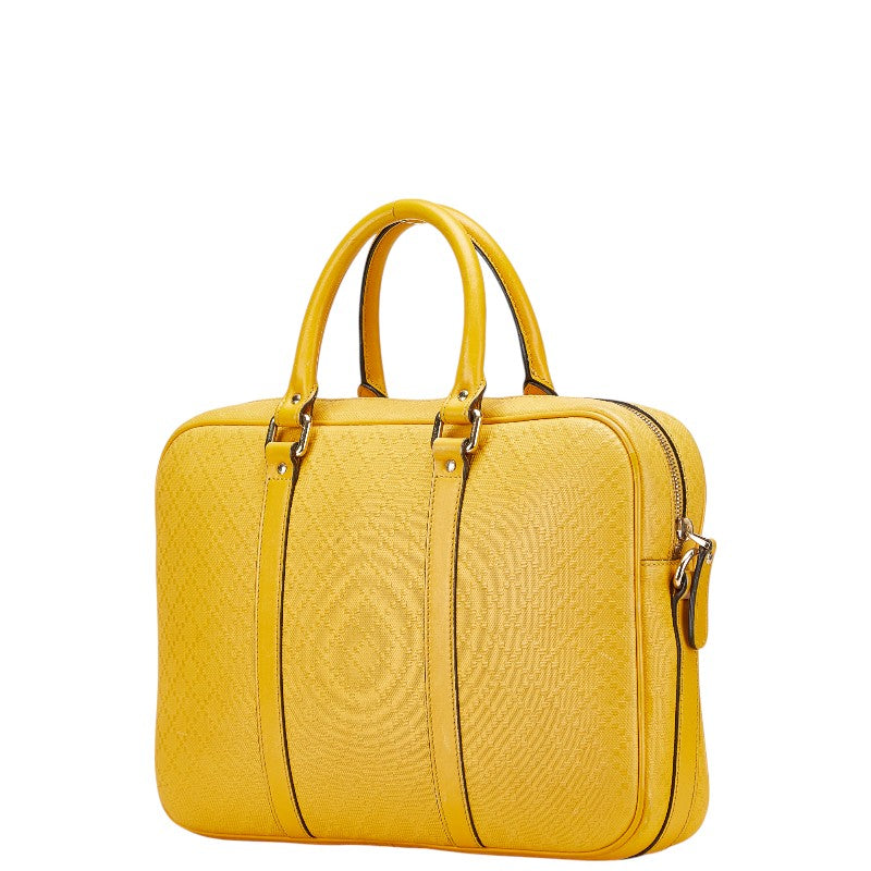 グッチ ディアマンテ ビジネスバッグ ショルダーバッグ 2WAY 344357 イエロー レザー レディース GUCCI 【中古】