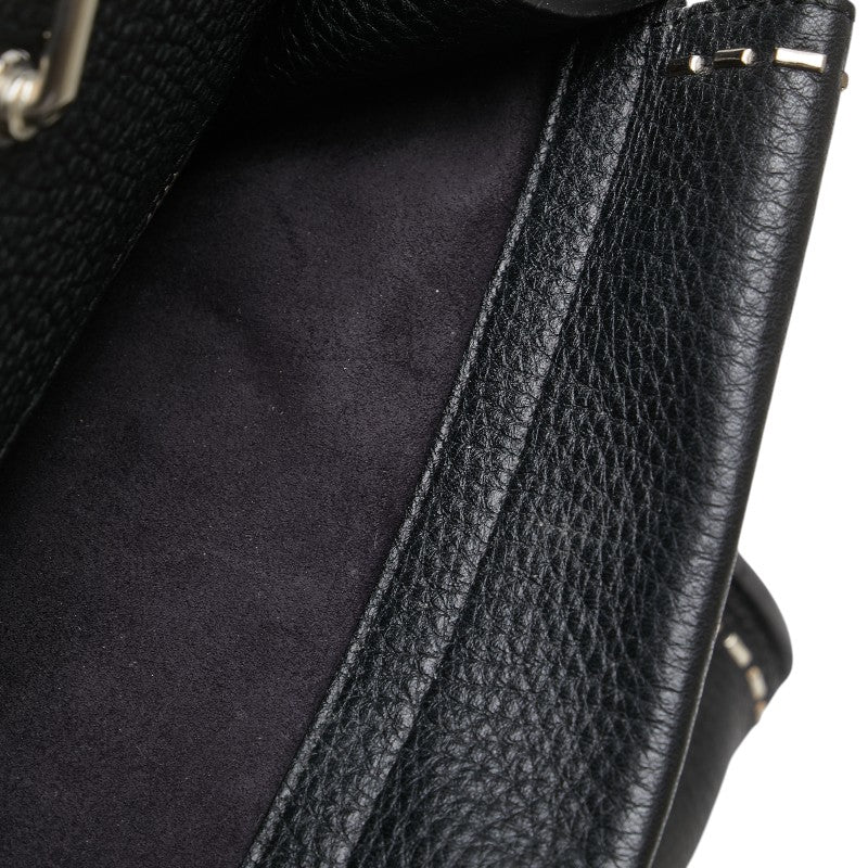 フェンディ ピーカブー ハンドバッグ ショルダーバッグ 2WAY ブラック レザー レディース FENDI 【中古】