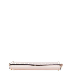 ヴァレンチノ ロックスタッズ チェーンウォレット ショルダーバッグ ピンク レザー レディース Valentino 【中古】