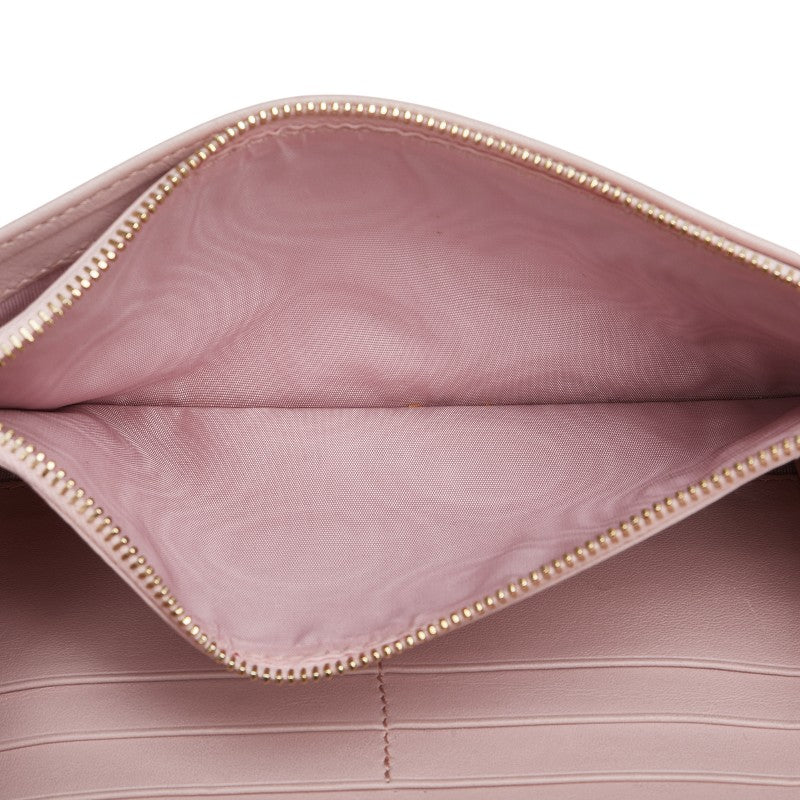 ヴァレンチノ ロックスタッズ チェーンウォレット ショルダーバッグ ピンク レザー レディース Valentino 【中古】