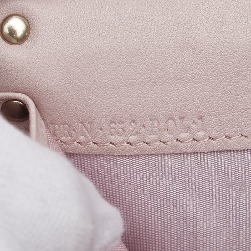 ヴァレンチノ ロックスタッズ チェーンウォレット ショルダーバッグ ピンク レザー レディース Valentino 【中古】