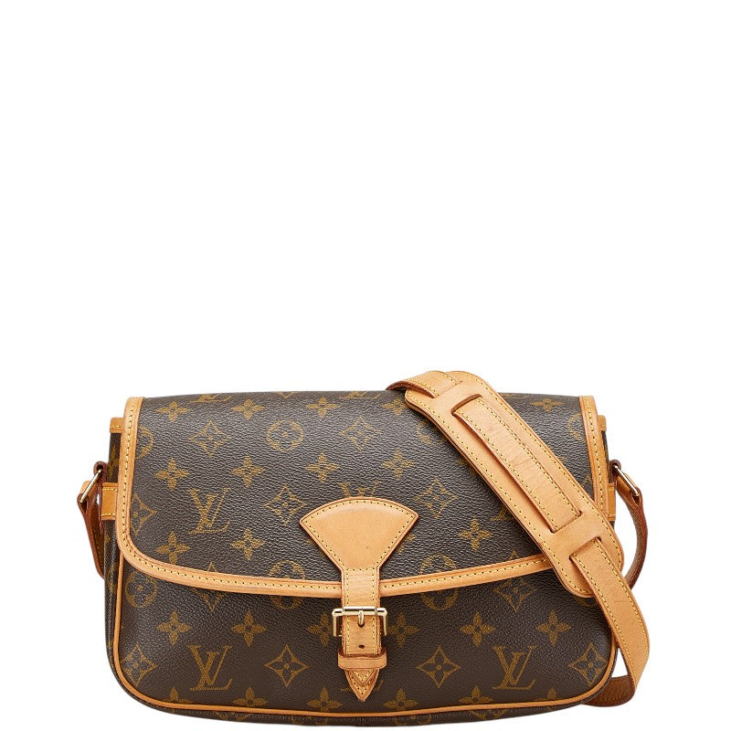 ルイ ヴィトン モノグラム ソローニュ 斜め掛け ショルダーバッグ M42250 ブラウン PVC レザー レディース LOUIS VUITTON 【中古】
