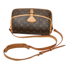 ルイ ヴィトン モノグラム ソローニュ 斜め掛け ショルダーバッグ M42250 ブラウン PVC レザー レディース LOUIS VUITTON 【中古】