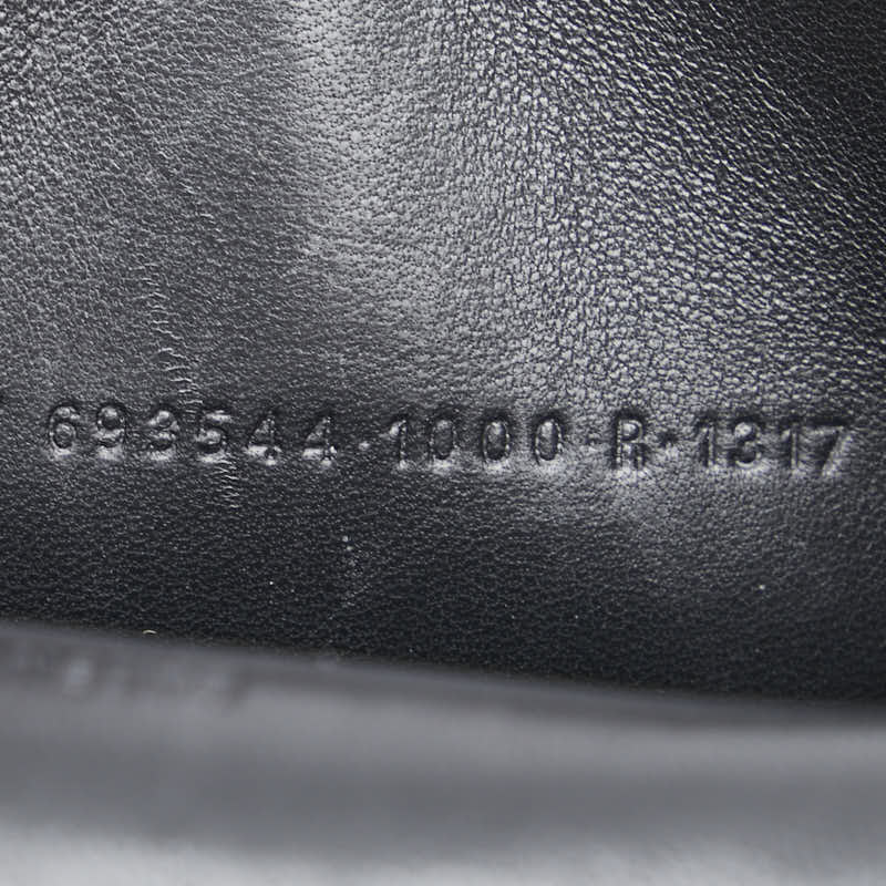 バレンシアガ ロゴ ポシェット フォンケース ブラック レザー レディース BALENCIAGA 【中古】