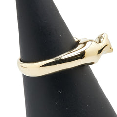 K18YG イエローゴールド ルビー 豹 パンサー リング 指輪 レディース 16号 【中古】