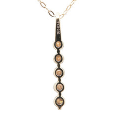 K18PG ピンクゴールド ダイヤ0.30ct ペンダントネックレス レディース 【中古】