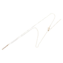 K18PG ピンクゴールド ダイヤ0.30ct ペンダントネックレス レディース 【中古】