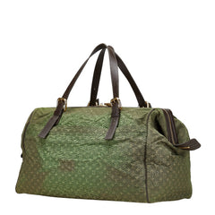 ルイ ヴィトン モノグラムミニ ルイーズ ボストンバッグ M42322 カーキ ブラック キャンバス レザー レディース LOUIS VUITTON 【中古】