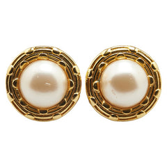 シャネル イヤリング ゴールド メッキ フェイクパール レディース CHANEL 【中古】