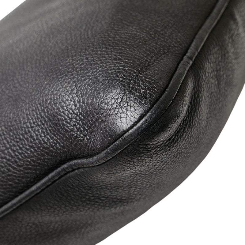グッチ ショルダーバッグ メッセンジャーバッグ 233329 ブラック レザー レディース GUCCI 【中古】