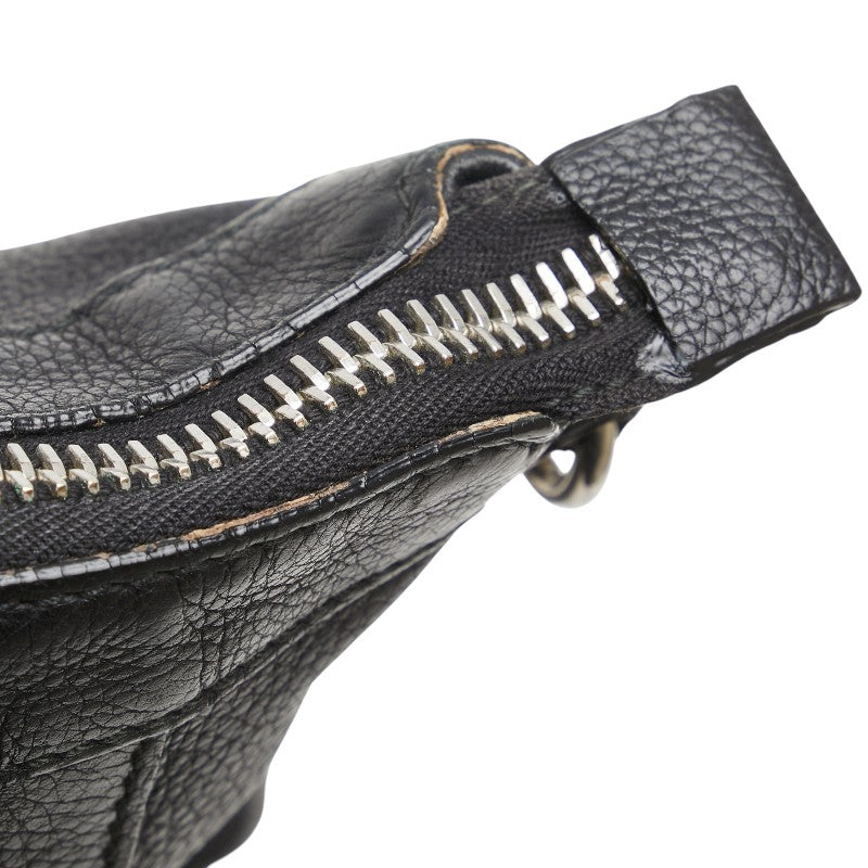 グッチ ショルダーバッグ メッセンジャーバッグ 233329 ブラック レザー レディース GUCCI 【中古】