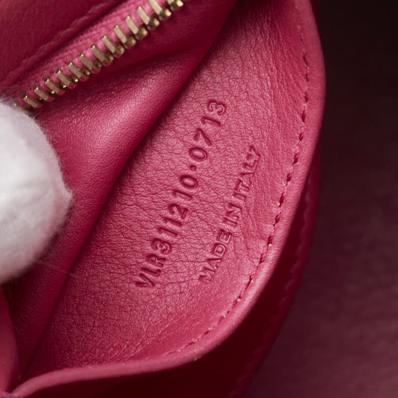 サンローラン カバス Yライン ハンドバッグ ショルダーバッグ 2WAY ピンク レザー レディース SAINT LAURENT 【中古】