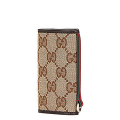 グッチ GGキャンバス シェリーライン キーケース 6連 131928 ベージュ マルチカラー キャンバス レザー レディース GUCCI 【中古】