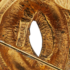 シャネル ココマーク マトラッセ ブローチ ゴールド メッキ レディース CHANEL 【中古】