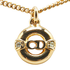 ディオール CDロゴ ネックレス ゴールド メッキ レディース Dior 【中古】