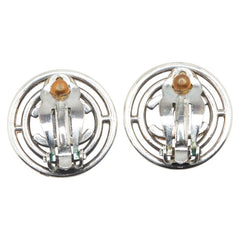 シャネル ココマーク ラウンド イヤリング ゴールド シルバー メタル メッキ レディース CHANEL 【中古】