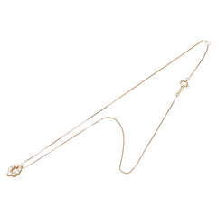 K18PG ピンクゴールド ダイヤ0.50ct ペンダントネックレス レディース 【中古】