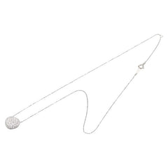 K18WG ホワイトゴールド ダイヤ1.08ct ハート モチーフ ペンダントネックレス レディース 【中古】