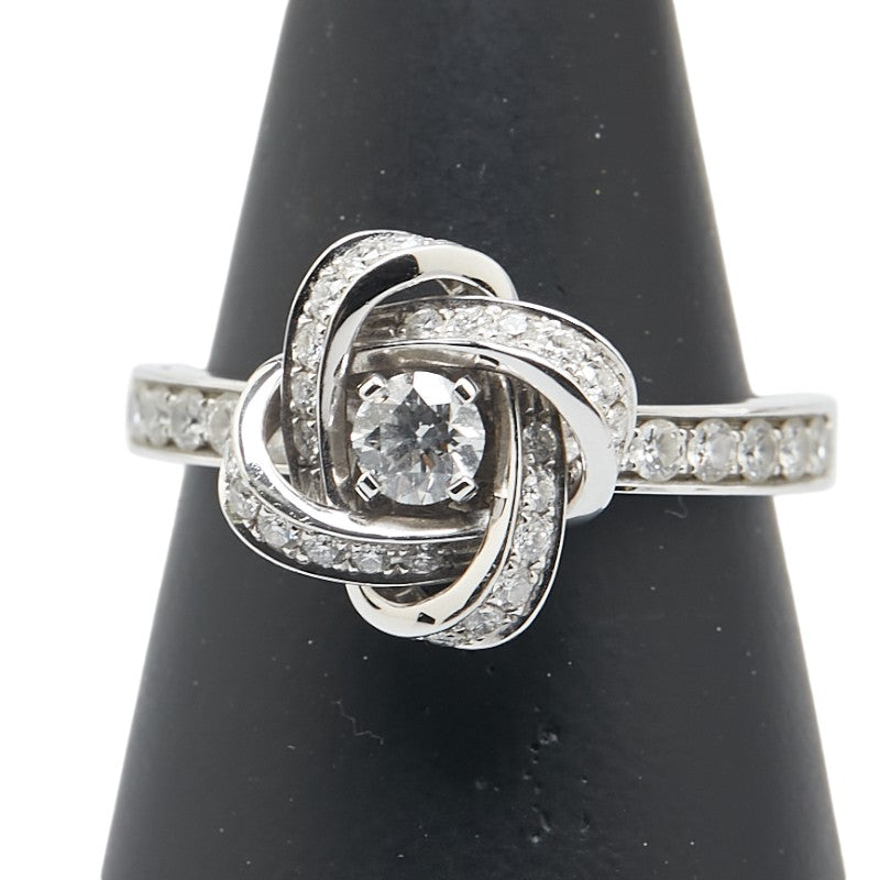 ブシュロン ピヴォワンヌ ソリテール リング 指輪 #56 JSL0010156 K18WG ホワイトゴールド レディース Boucheron 【中古】