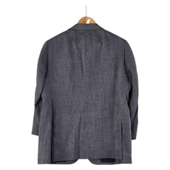 バーバリー ストライプ テーラードジャケット ネイビー リネン メンズ BURBERRY 【中古】