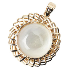 K18YG イエローゴールド パール約15mm ペンダントトップ レディース 【中古】