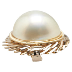 K18YG イエローゴールド パール約15mm ペンダントトップ レディース 【中古】