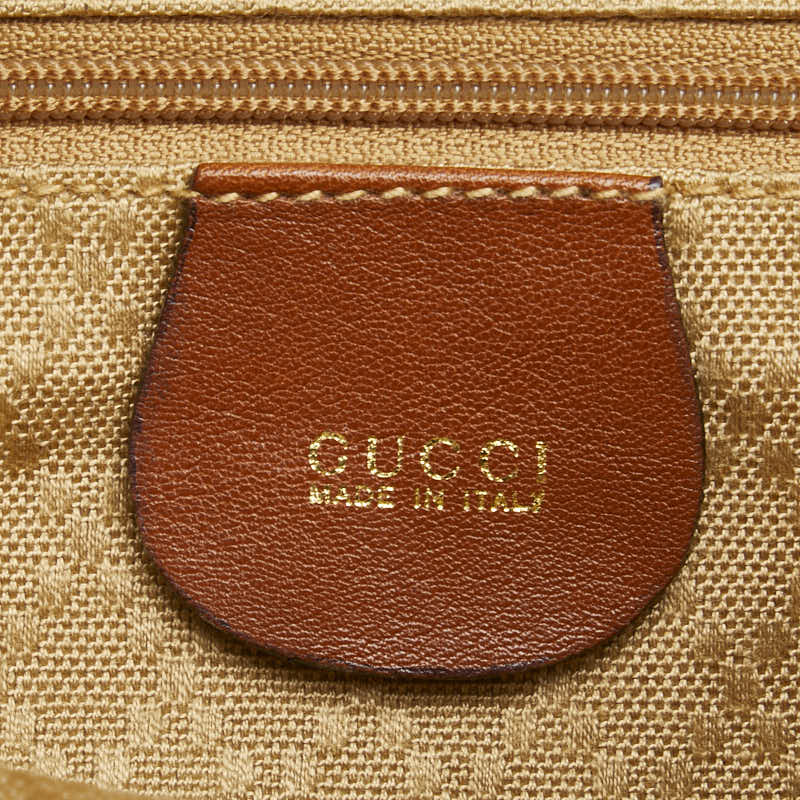 グッチ バンブー リュック バックパック 003 1998 0016 ブラウン レザー レディース GUCCI 【中古】