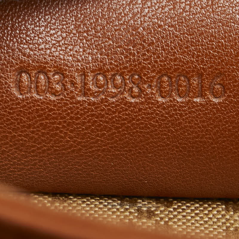 グッチ バンブー リュック バックパック 003 1998 0016 ブラウン レザー レディース GUCCI 【中古】