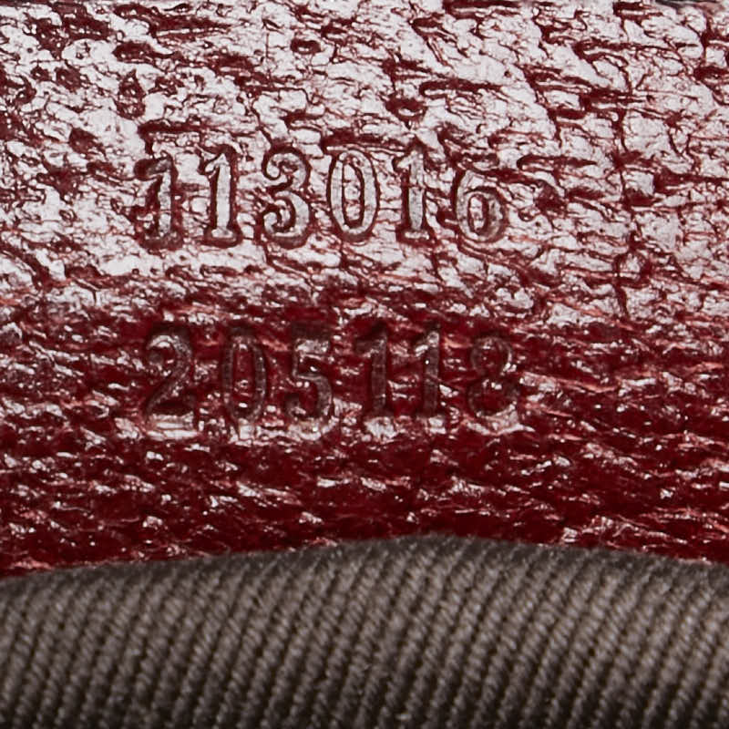 グッチ GGキャンバス ハンドバッグ トートバッグ 113016 ベージュ パープル キャンバス レザー レディース GUCCI 【中古】