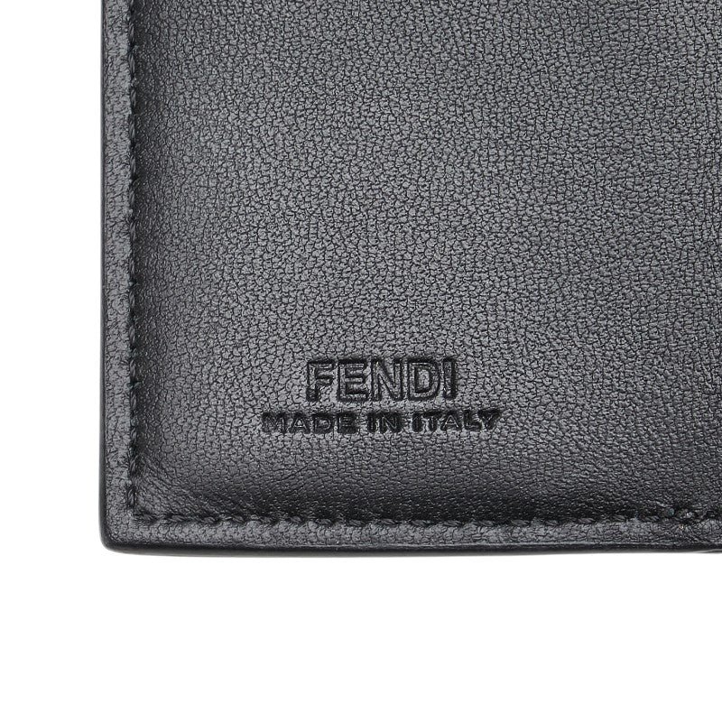 フェンディ バゲット マイクロ 三つ折り財布 ブラック レザー レディース FENDI 【中古】