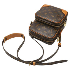 ルイ ヴィトン モノグラム アマゾン ショルダーバッグ M45236 ブラウン PVC レザー レディース LOUIS VUITTON 【中古】