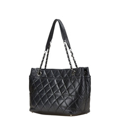 シャネル ココマーク マトラッセ チェーン ハンドバッグ トートバッグ ブラック キャビアスキン レディース CHANEL 【中古】